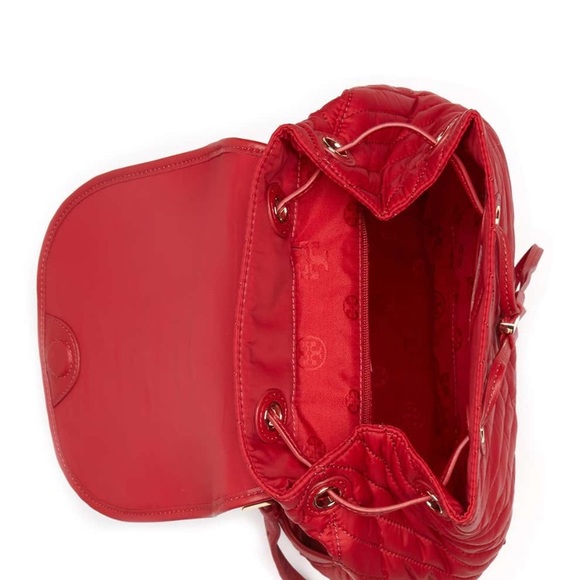 HP3 New ♥️ Tory Burch Quilted Nylon Backpack - Picture 8 of 14